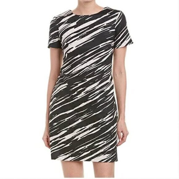 Trina Turk Zebra Zap Short Shift Dress - Picture 1 of 6